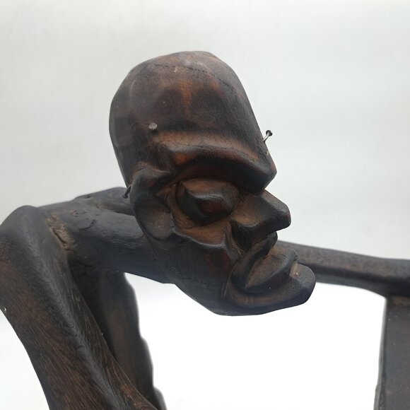 Asmat Papua New Guinea Wooden Statue CD Rack - Picture 8 of 10